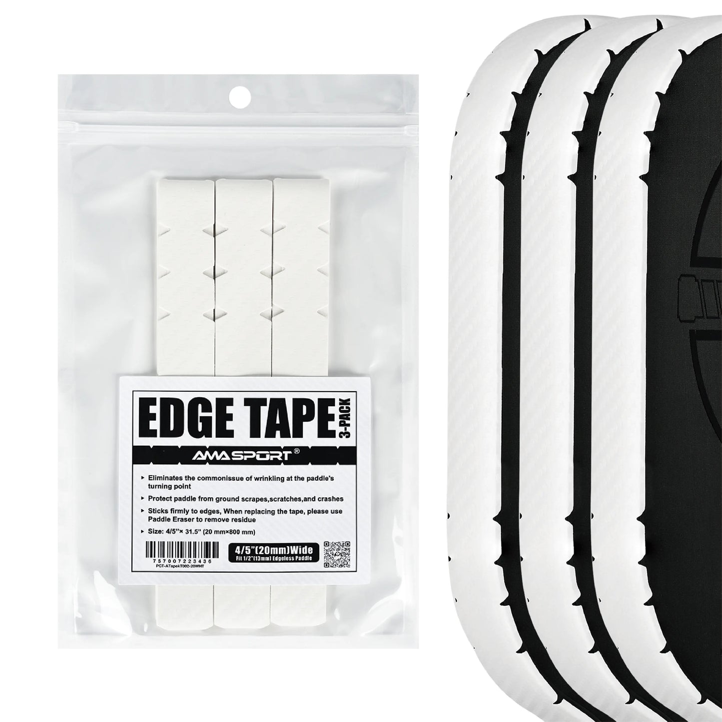 3K Carbon Fiber Pickleball Paddle Edge Guard Tape