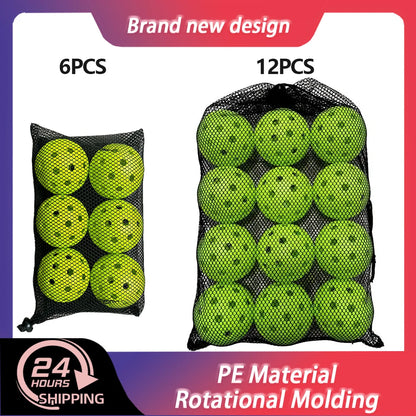 Indoor Pickleball Balls – 40-Hole 74mm Training Set