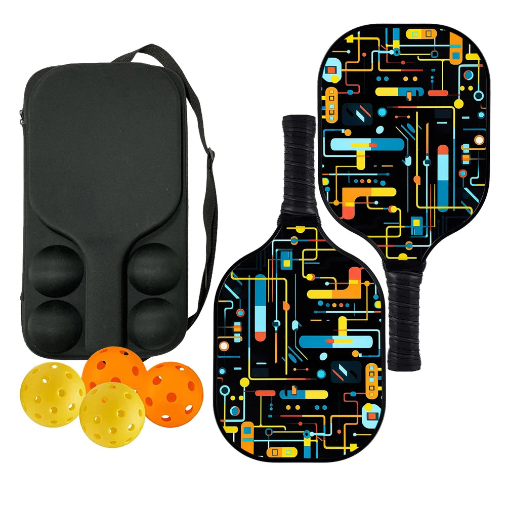 Carbon Fiber Pickleball Paddle Set – 2 Paddles & Carrying Bag