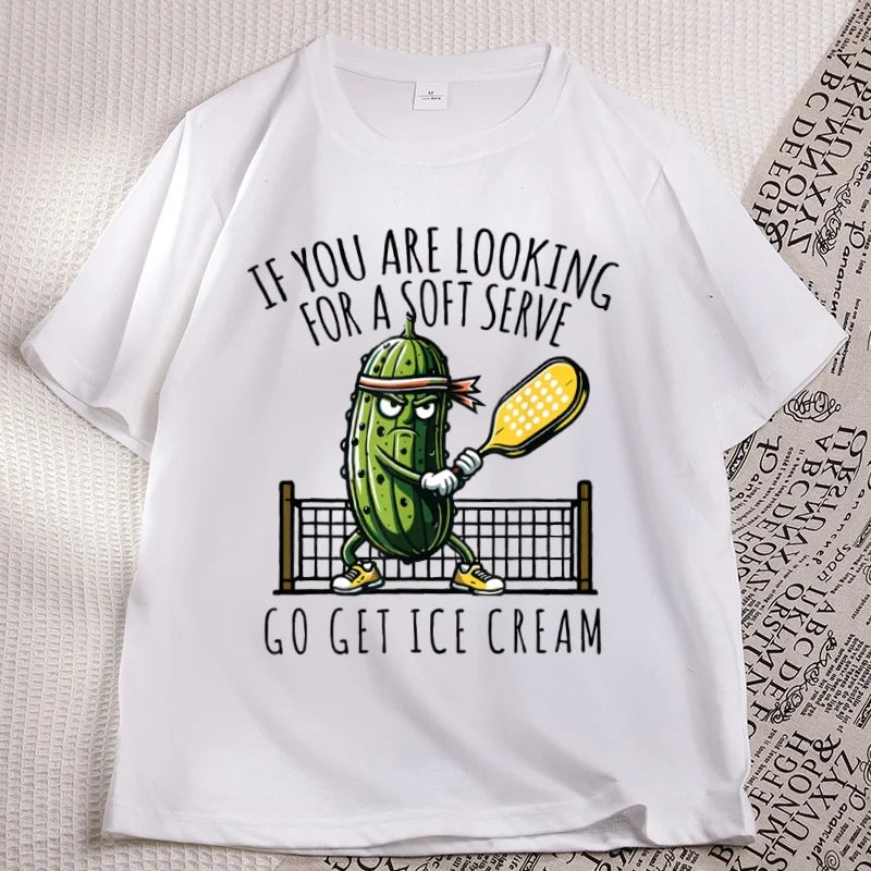 Funny Pickleball T-Shirt – Soft Serve Graphic Tee