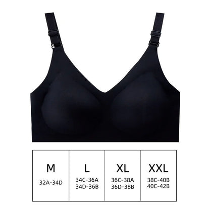 Women's Thin Seamless Soft Jelly Color Bra