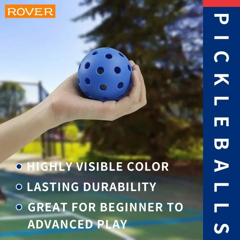 Outdoor Pickleball Balls – 40-Hole Durable Practice Set