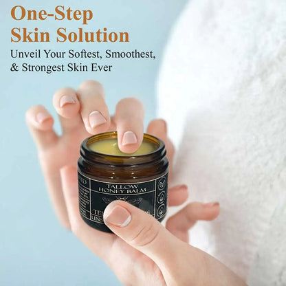 Organic Grass Fed Beef Tallow Balm With Raw Honey