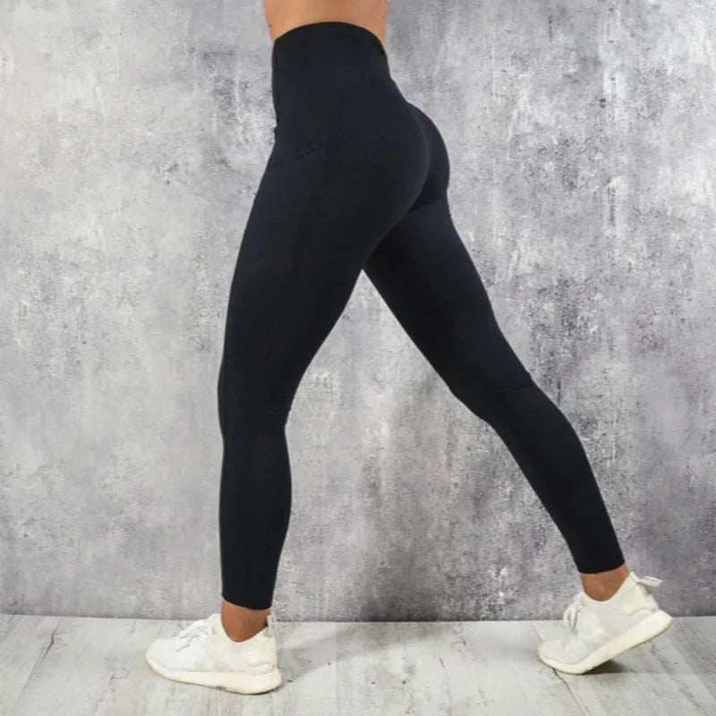 Women's High Waisted Yoga Fitness Leggings with Pocket