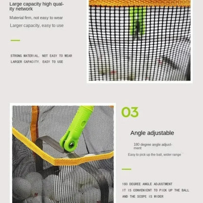 Pickleball Ball Retriever Scoop – Portable Ball Picker