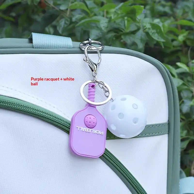 Pickleball Metal Keychain