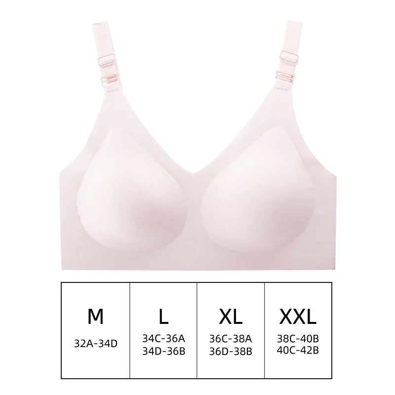 Women's Thin Seamless Soft Jelly Color Bra