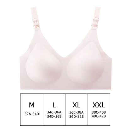 Women's Thin Seamless Soft Jelly Color Bra