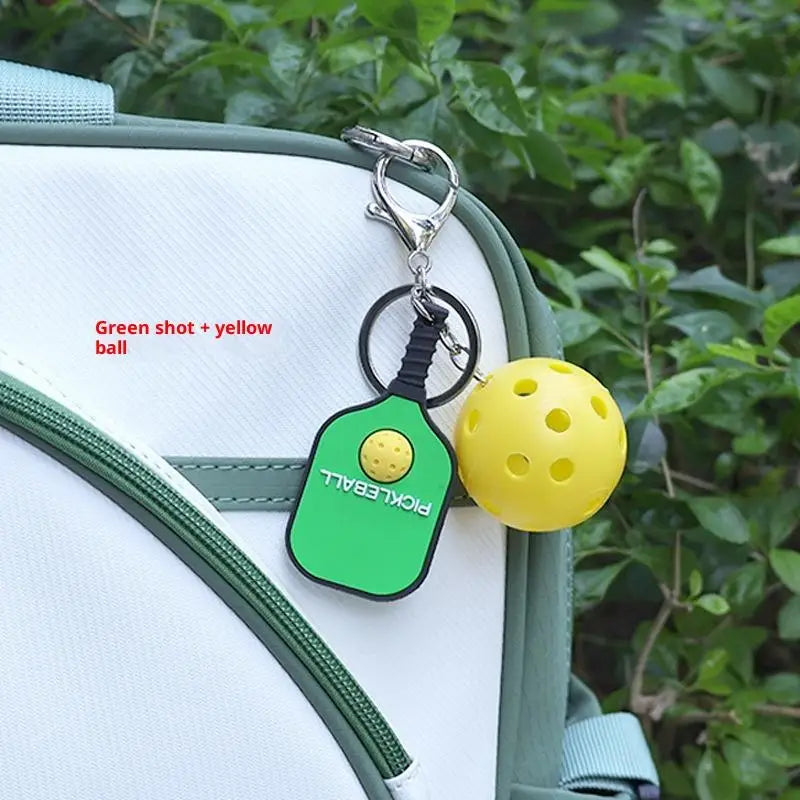 Pickleball Metal Keychain