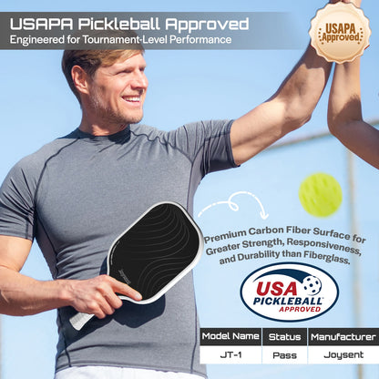 T300 Carbon Fiber Pickleball Paddle – 14mm Honeycomb Core