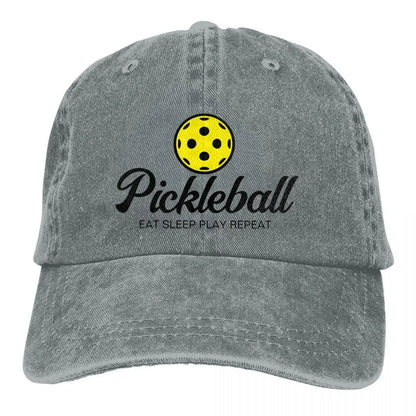 Pickleball Lover Hat – Adjustable Distressed Baseball Cap