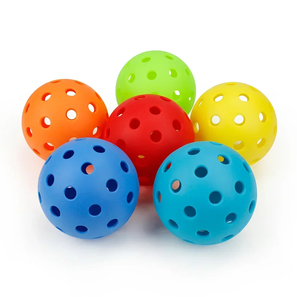 Outdoor Pickleball Balls – 40-Hole Durable Practice Set