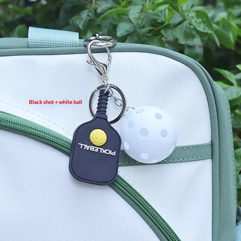 Pickleball Metal Keychain