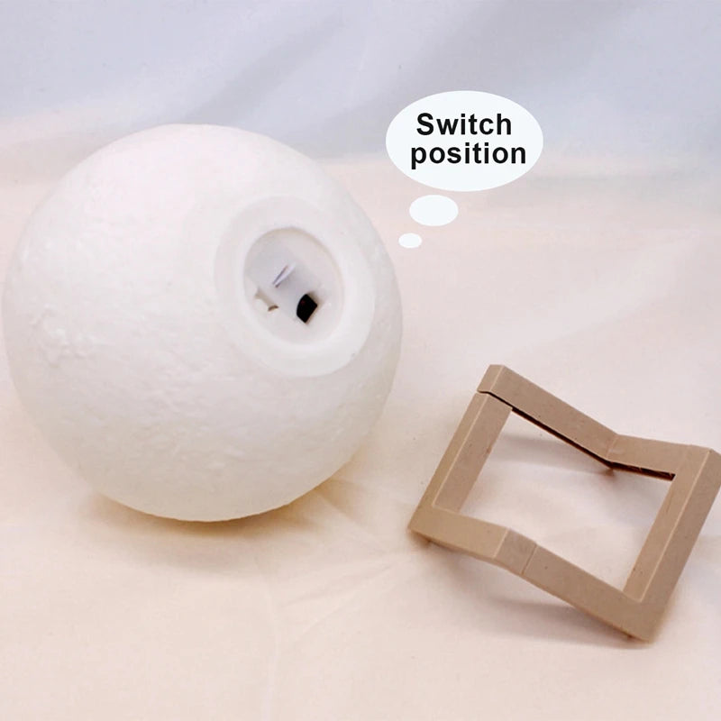 Moon Lamp LED Night Light With Stand