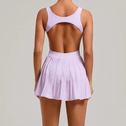 Classic Tennis Dress with Built-In Shorts