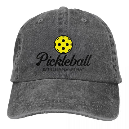 Pickleball Lover Hat – Adjustable Distressed Baseball Cap