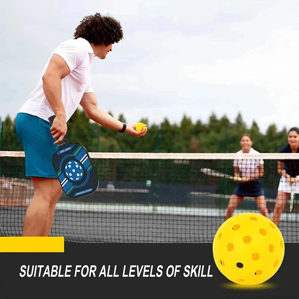 Outdoor Pickleball Balls – 40-Hole 74mm Durable Set