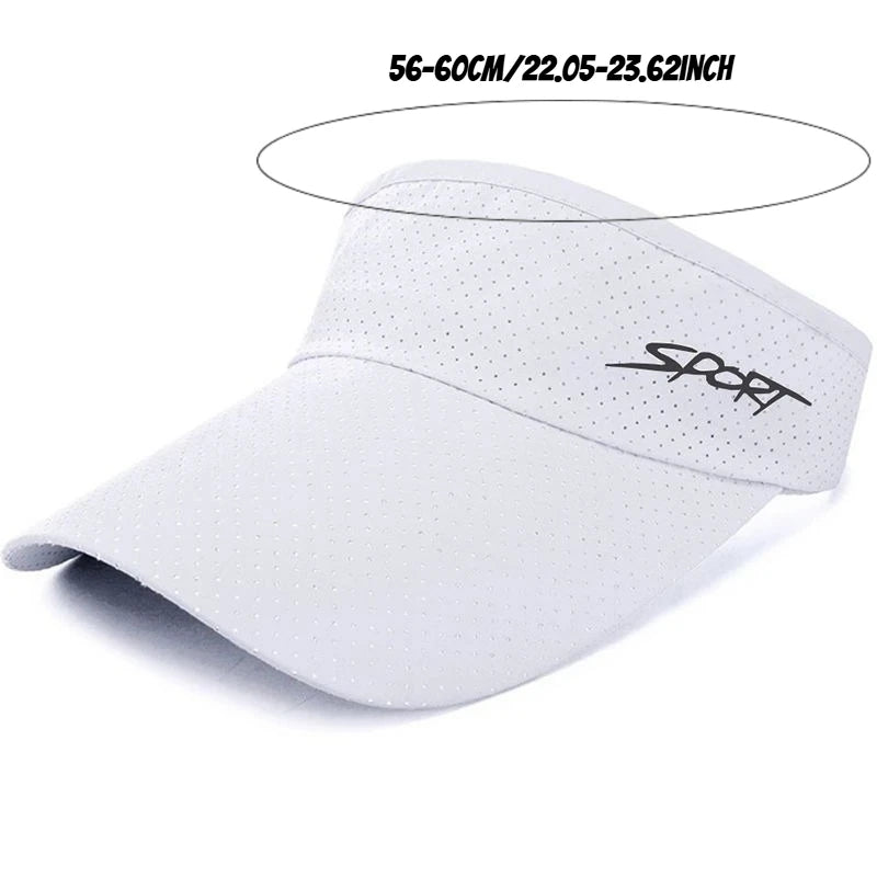 Quick-Dry Sports Visor – Adjustable UV Sun Hat