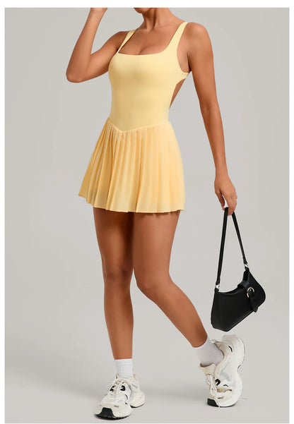 Classic Tennis Dress with Built-In Shorts