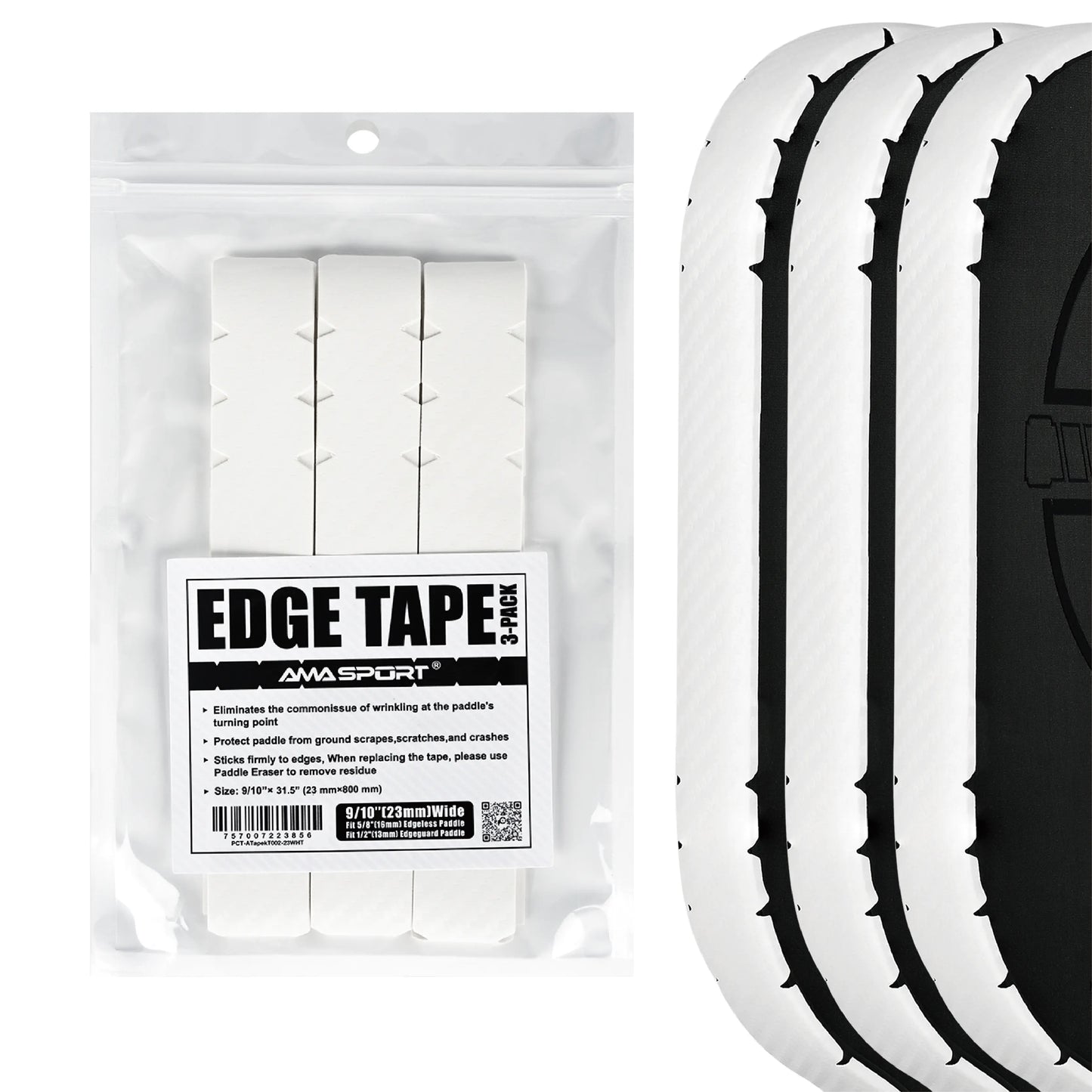 3K Carbon Fiber Pickleball Paddle Edge Guard Tape