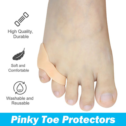 Pexmen 2/4Pcs Gel Pinky Toe Separator