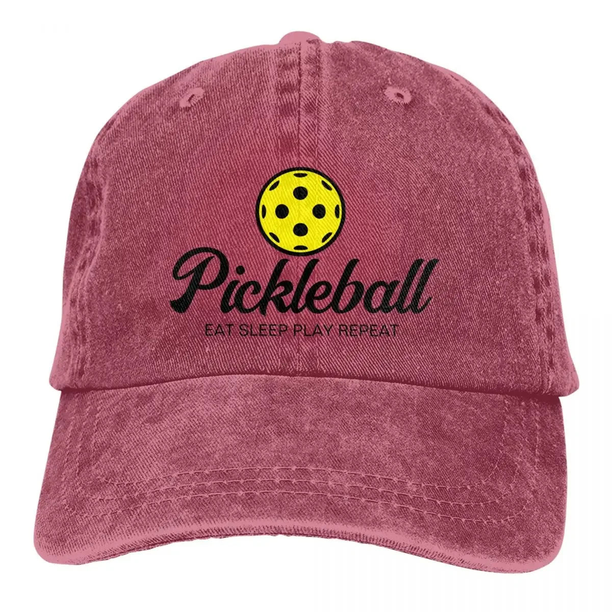 Pickleball Lover Hat – Adjustable Distressed Baseball Cap