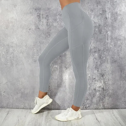 Women's High Waisted Yoga Fitness Leggings with Pocket