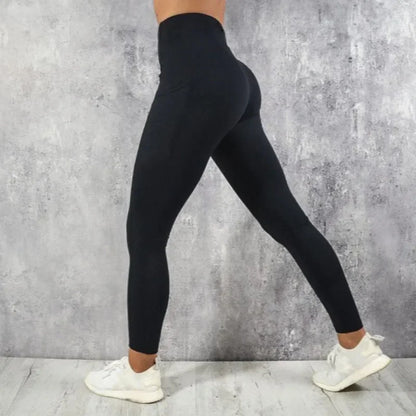 Women's High Waisted Yoga Fitness Leggings with Pocket