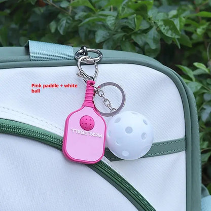 Pickleball Metal Keychain