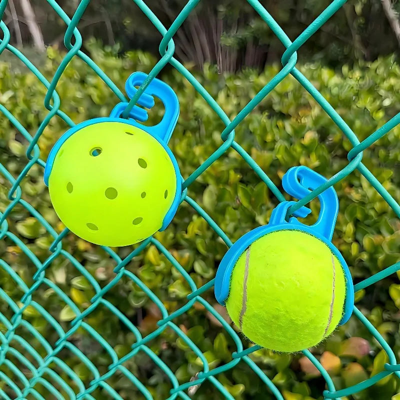 Pickleball & Tennis Fence Ball Holder – Court Clamp