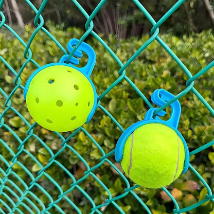 Pickleball & Tennis Fence Ball Holder – Court Clamp