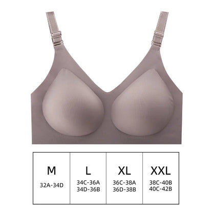 Women's Thin Seamless Soft Jelly Color Bra