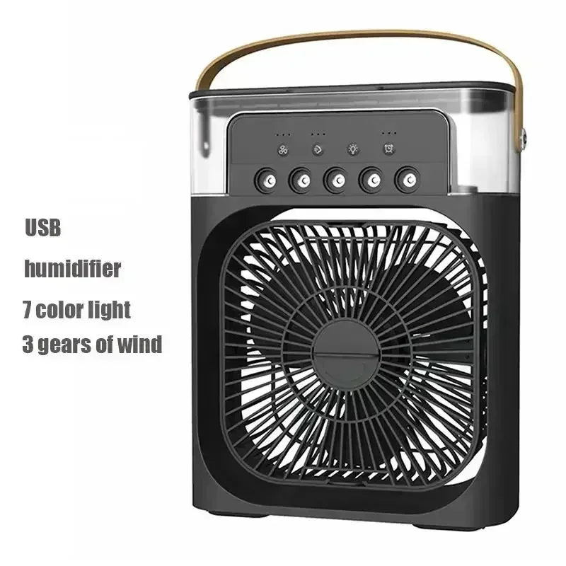 Portable Mini Air Cooler Fan with LED night light