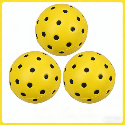 Quiet Indoor Pickleball Balls – 74mm Soft Training Balls