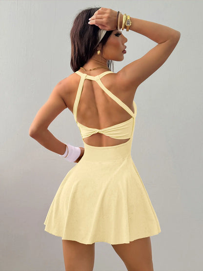 Fit and Flare Tennis Dress with Bulit-In Shorts