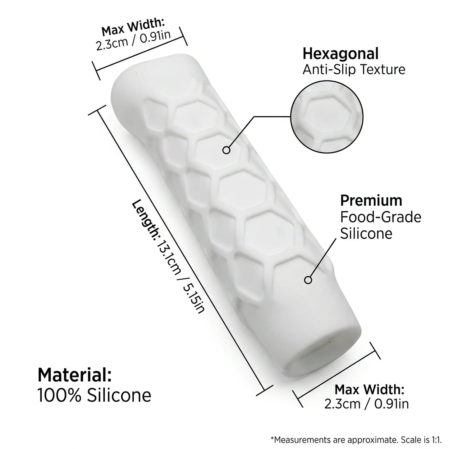 Pickleball Paddle Grip Sleeve – Hexagon Silicone Non-Slip Cover