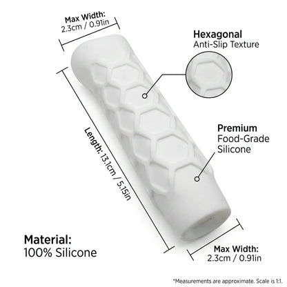 Pickleball Paddle Grip Sleeve – Hexagon Silicone Non-Slip Cover