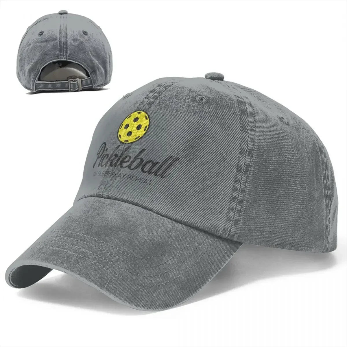 Pickleball Lover Hat – Adjustable Distressed Baseball Cap