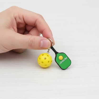 Pickleball Metal Keychain