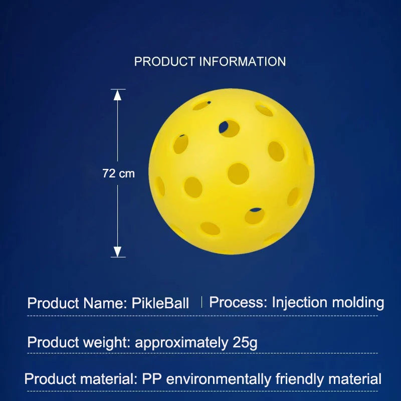 Indoor Pickleball Balls – 26-Hole Training Balls