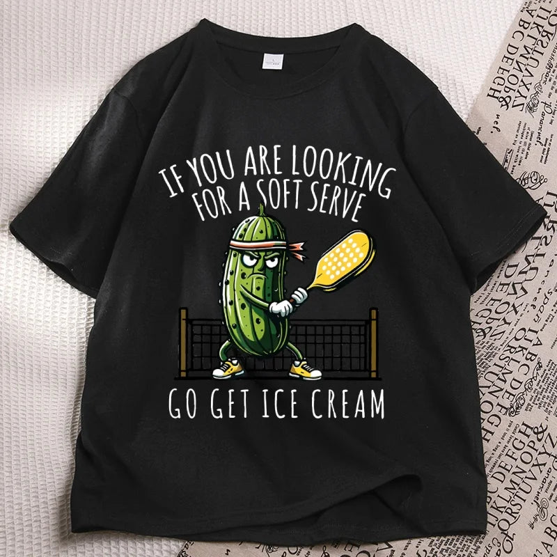 Funny Pickleball T-Shirt – Soft Serve Graphic Tee